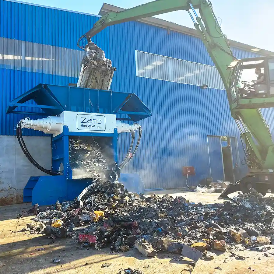 Trituratore industriale bialbero
