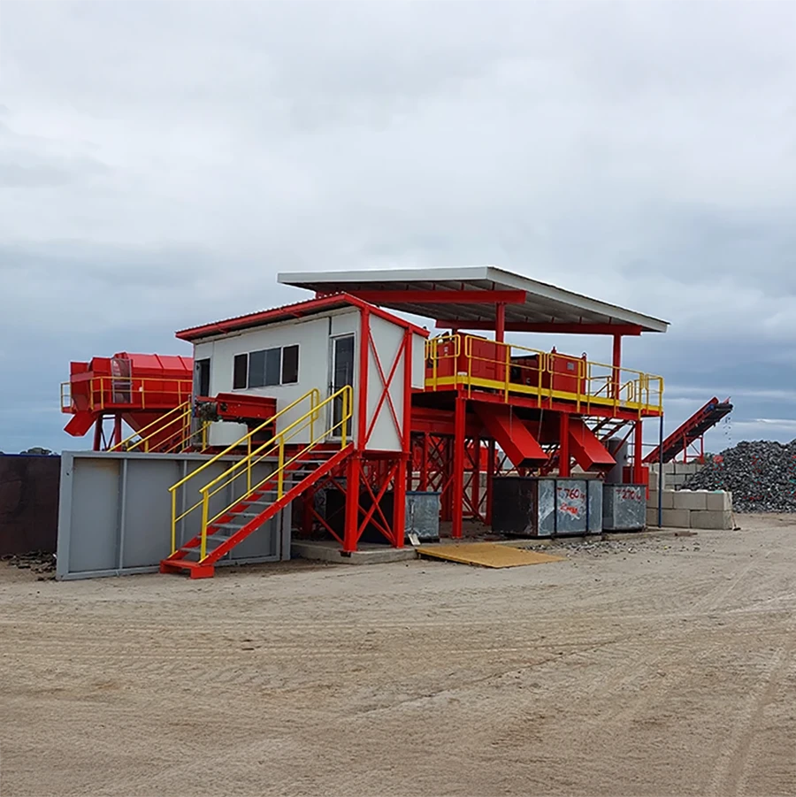 Metal separation plants